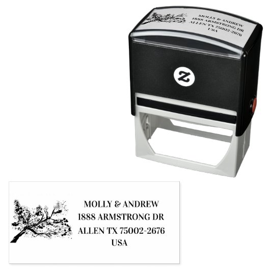 さくらんぼブロッサム結婚フローラ差出人住所 セルフインキングスタンプ (インサイチュ)