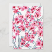さくらんぼブロッサム結婚フローラ 招待状 (裏面)