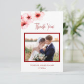 さくらんぼブロッサム結婚写真のサンキューカード サンキューカード (スタンド正面)