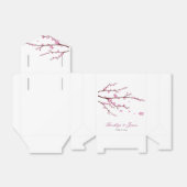 さくらんぼブロッサム結婚式の引き出物ボックステント フェイバーボックス (折り畳みなし)