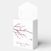 さくらんぼブロッサム結婚式の引き出物ボックステント フェイバーボックス (オープン)