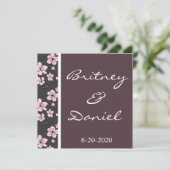 さくらんぼブロッサム結婚式招待状 招待状 (スタンド正面)