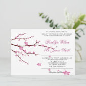 さくらんぼブロッサム結婚式招待状 招待状 (スタンド正面)