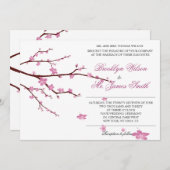 さくらんぼブロッサム結婚式招待状 招待状 (正面/裏面)