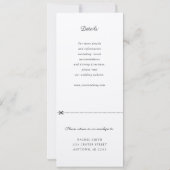 さくらんぼブロッサム結婚式招待状w rsvp添付 招待状 (裏面)