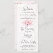 さくらんぼブロッサム結婚式 プログラム (正面/裏面)