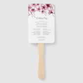 さくらんぼブロッサム結婚式 プログラム ハンドファン (裏面)