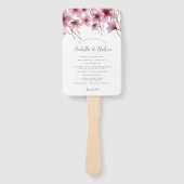 さくらんぼブロッサム結婚式 プログラム ハンドファン (正面)