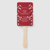 さくらんぼブロッサム結婚式 プログラム ハンドファン (裏面)