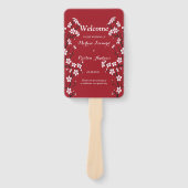 さくらんぼブロッサム結婚式 プログラム ハンドファン (正面)