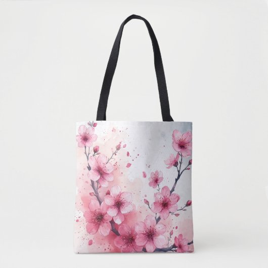 さくらんぼブロッサム美しいトートバッグ トートバッグ (正面)