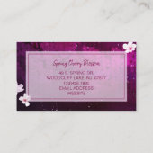 さくらんぼブロッサム美容師 名刺 (裏面)