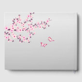 さくらんぼブロッサム蝶ピンクグレー | 結婚s ゲストブック (裏面)