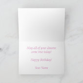さくらんぼブロッサム誕生日カード カード (内部)
