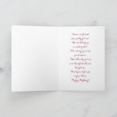 さくらんぼブロッサム誕生日 カード (内部)