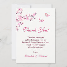 さくらんぼブロッサム赤ちゃんシャワーダウンロードありがとう