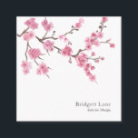 さくらんぼブロッサム開花 |ピンク スクエア名刺<br><div class="desc">さくらんぼ花をテーマにした正方形の名刺は、あらゆる業界に対応。</div>