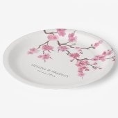 さくらんぼブロッサム開花 ペーパープレート (アングル)