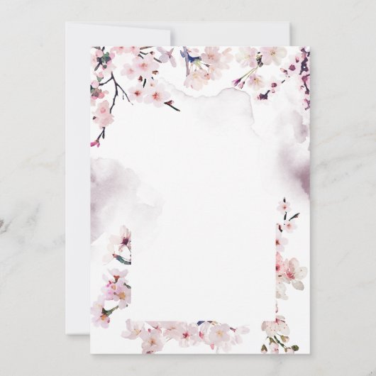 さくらんぼブロッサム100誕生日 招待状 (裏面)