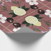 さくらんぼブロッサム&シトラスラッピング紙 ラッピングペーパー (角)
