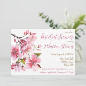 さくらんぼブロッサム、春ブライダルシャワー 招待状 (スタンド正面)