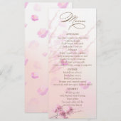 さくらんぼブロッサム/桜結婚のメニューカード メニュー (正面/裏面)