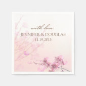 さくらんぼブロッサム/桜結婚ズカクテルナプキン スタンダードカクテルナプキン (正面)