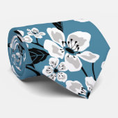 さくらんぼブロッサム – 桜(スモーキーブルー) ネクタイ (ロール)