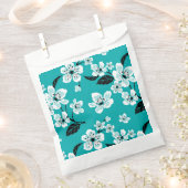 さくらんぼブロッサム – 桜(ティール（緑がかった色）) フェイバーバッグ (クリップ留めされた状態)