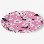 さくらんぼブロッサム – 桜（ライトピンク） ペーパープレート (アングル)