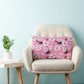 さくらんぼブロッサム – 桜（ライトピンク） ランバークッション (椅子)