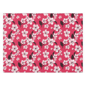 さくらんぼブロッサム – 桜（赤） テーブルクロス (正面(横))