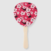 さくらんぼブロッサム – 桜（赤） ハンドファン (裏面)