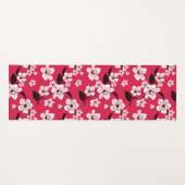 さくらんぼブロッサム – 桜（赤） ヨガマット (正面(横))