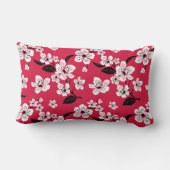 さくらんぼブロッサム – 桜（赤） ランバークッション (裏面)