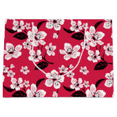 さくらんぼブロッサム – 桜（赤） ラージペーパーバッグ (正面)