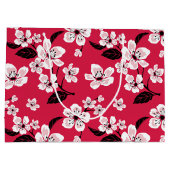 さくらんぼブロッサム – 桜（赤） ラージペーパーバッグ (裏面)