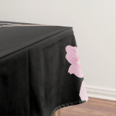 さくらんぼブロッサム – 黒 テーブルクロス (インサイチュ)