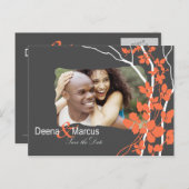 さくらんぼブロッサムBella日付写真を保存 案内ポストカード (正面/裏面)