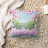 さくらんぼブロッサムiPhone 15 Pro最大ケース クッション (ブランケット)