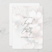 さくらんぼブロッサムQRコード結婚式招待状 招待状 (正面/裏面)