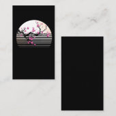 さくらんぼブロッソ日本のムレトロサンセット桜ツリー 名刺 (正面/裏面)