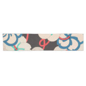 さくらんぼブロッ日本のソムフローラプリント ショートテーブルランナー (横)