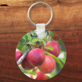 さくらんぼプラムオンブランチ キーホルダー (正面)