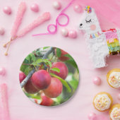 さくらんぼプラムオンブランチ ペーパープレート (パーティー)