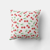 さくらんぼプリントパターン クッション (裏面)