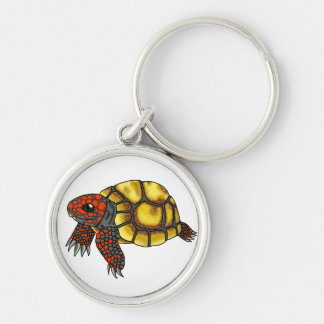 さくらんぼヘッドの赤足のカメのkeychain キーホルダー