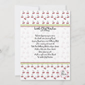 さくらんぼベイカー招待状 招待状 (裏面)