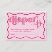 さくらんぼベビーシャワーおむつラッフルエンクロージャカード エンクロージャーカード (正面)