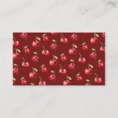 さくらんぼベビーシャワーおむつラッフル エンクロージャーカード (裏面)